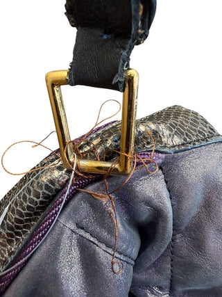 AS IS NON REFUNDABLE Purple Monogram Lurex Limited Edition Bluebird Bag Retail $4500