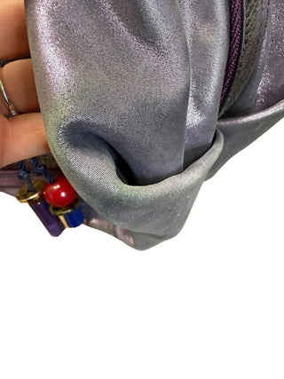 AS IS NON REFUNDABLE Purple Monogram Lurex Limited Edition Bluebird Bag Retail $4500
