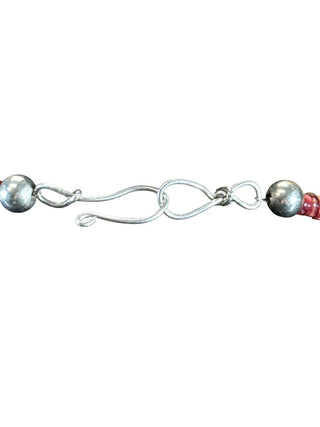 Sterling Cluster Pendant Spiny Oyster Necklace