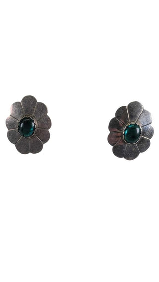 SS Stone Concho Earring