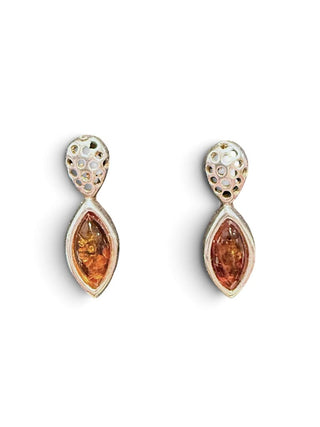 SS Amber Post Earrings