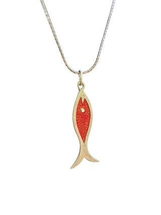 SS Mexico Fish Pendant Necklace