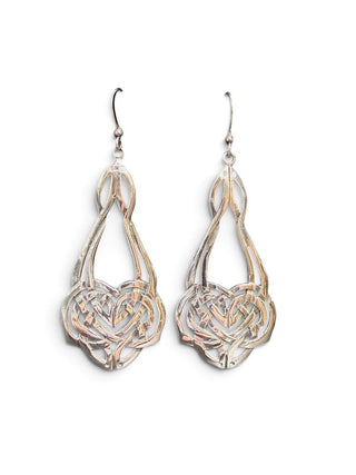 SS Knot Dangle Earrings