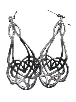 SS Knot Dangle Earrings