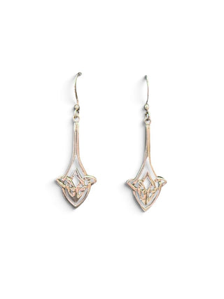 SS Knot Dangle Earrings