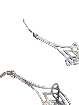 SS Knot Dangle Earrings