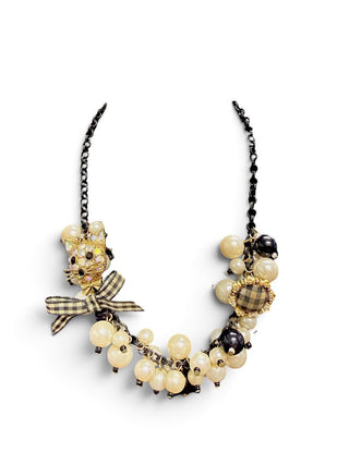 Cat faux Pearl Chunky Necklace
