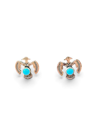 SS Eagle Turquoise Post earrings