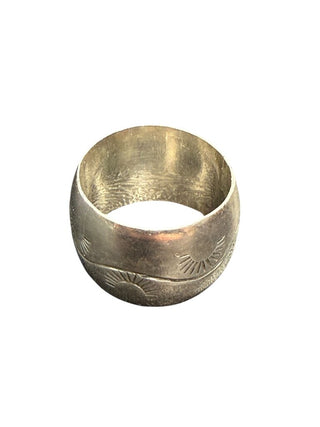Sterling Etched Ring