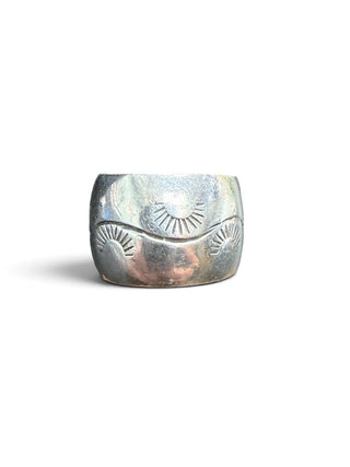Sterling Etched Ring