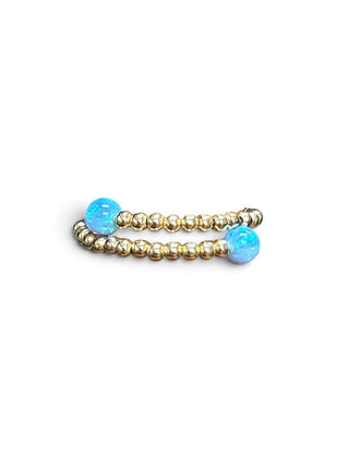 14K Stone Adjustable Ring
