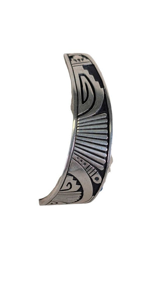 Sterling Deep Stamped Cuff Retail $480
