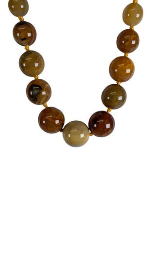 Sterling Graduated Stone Necklace