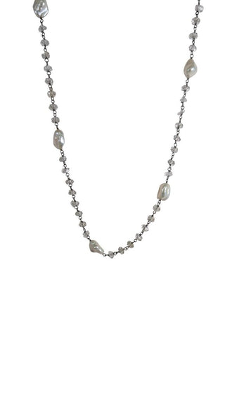 Stone Pearl Necklace