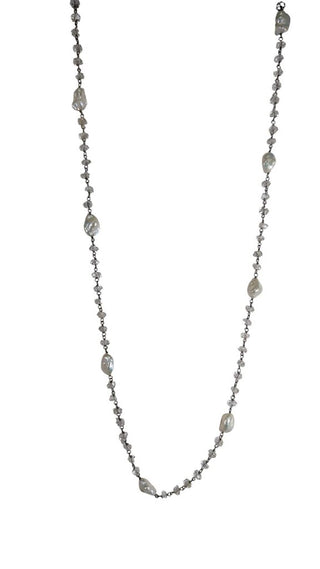Stone Pearl Necklace