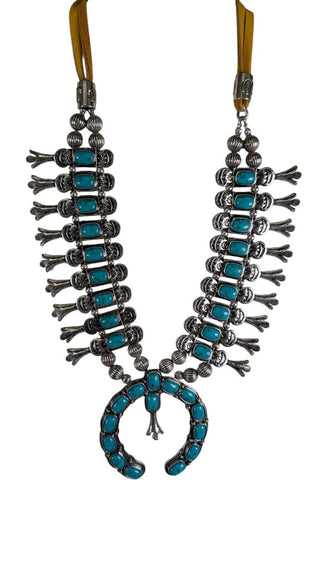Faux Squash Blossom Necklace