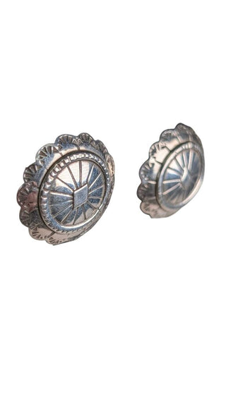 Sterling Concho Earrings