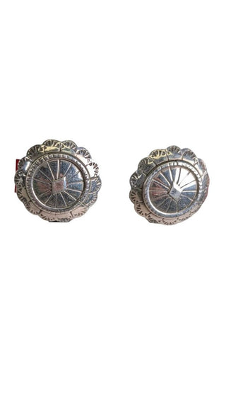 Sterling Concho Earrings
