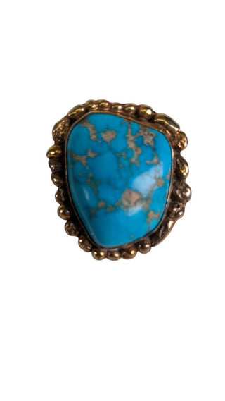 Brass Stone Ring