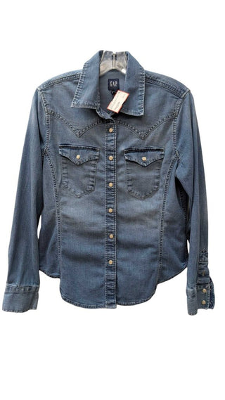 Long Sleeve Denim Button Up