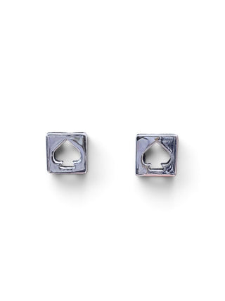 Spade Cutout Square Earrings