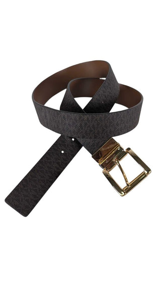Reversible MK Signature Leather Gold Hardware