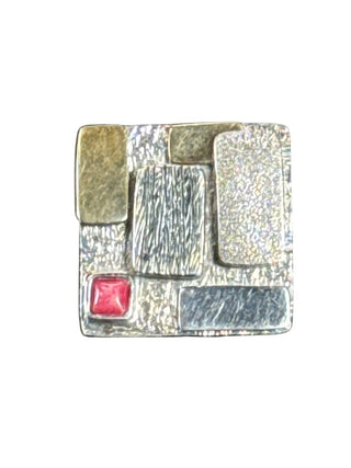 Sterling Square Signed Ring