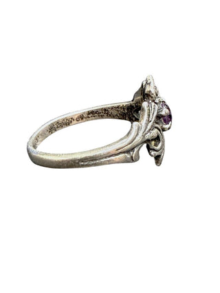 Sterling Stone Flower Ring