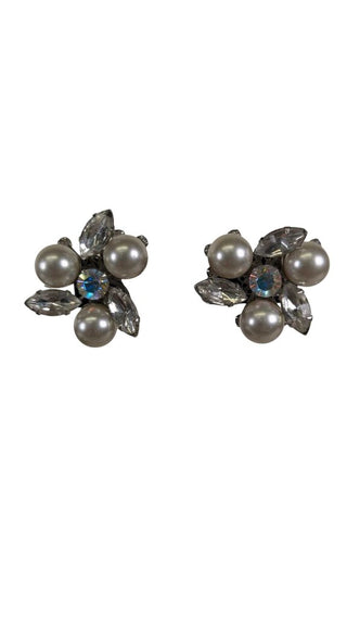 Vintage Clip Ear and Brooch Set