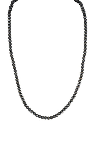 5mm Silver Plated Beads Necklace