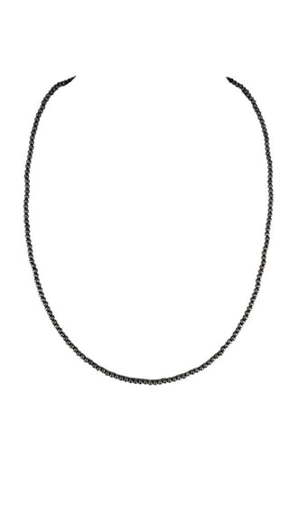 3mm Silver Plated Beads Necklace