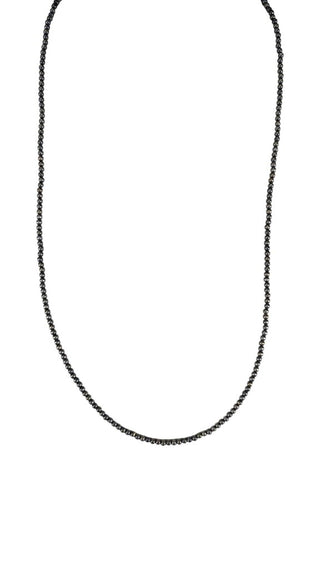3mm Silver Plated Beads Necklace