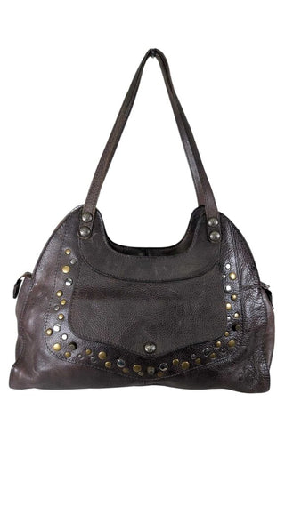 Ergo Studded Leather Satchel