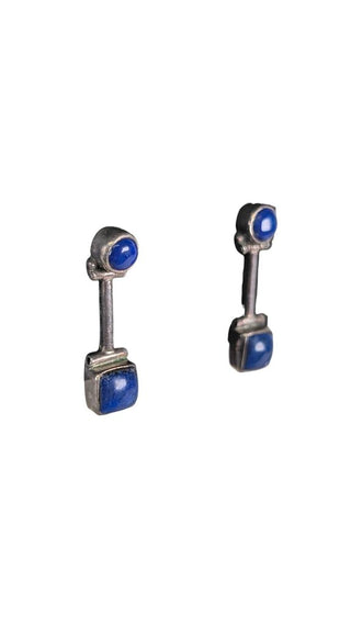 THE BOROUGHS Sterling Hinged Stone Drop Earrings
