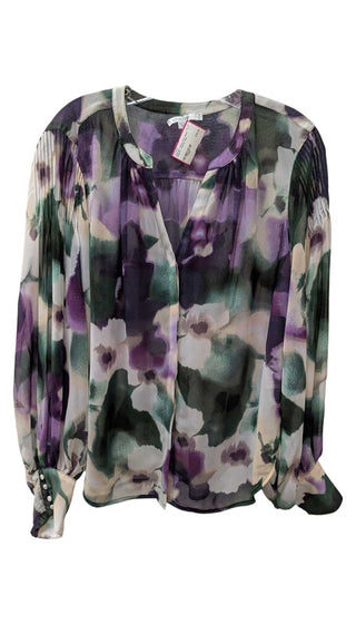 Print Sheer Pullover