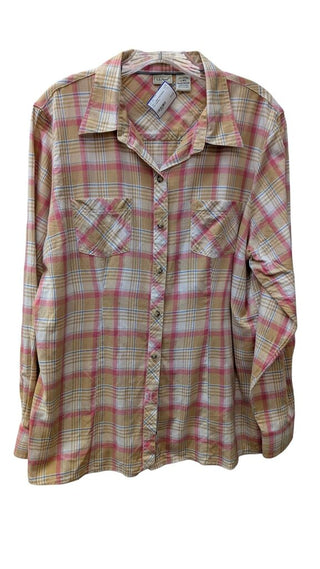 Plaid Button Front