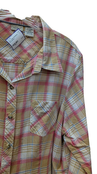 Plaid Button Front