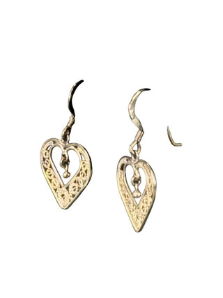 Vermeil Filigree Heart Earrings