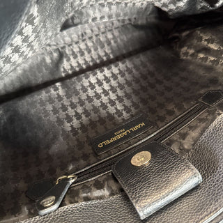 Pebbled leather tote