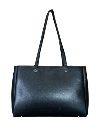 Pebbled leather tote