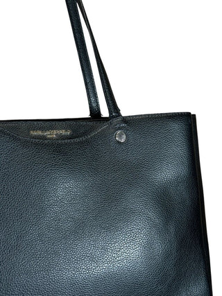Pebbled leather tote