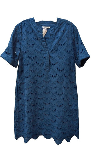 Eyelet Half Button Up