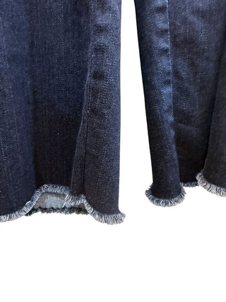 Wide Leg Raw Edge Crop