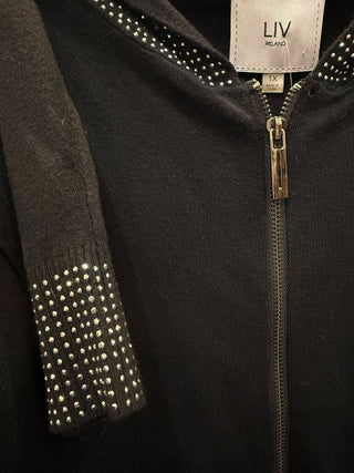 Beaded Zip Front