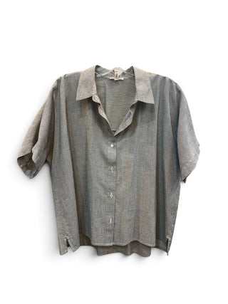 Striped Button Front