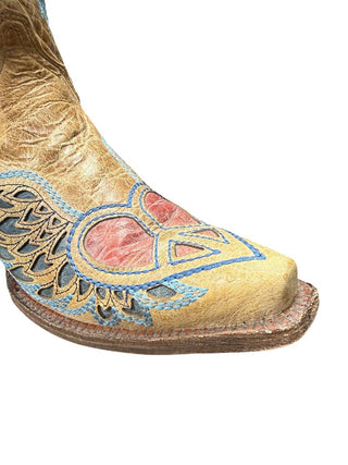 Heart Angel Wing Cowboy Boots MSRP $286