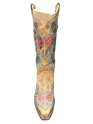 Heart Angel Wing Cowboy Boots MSRP $286