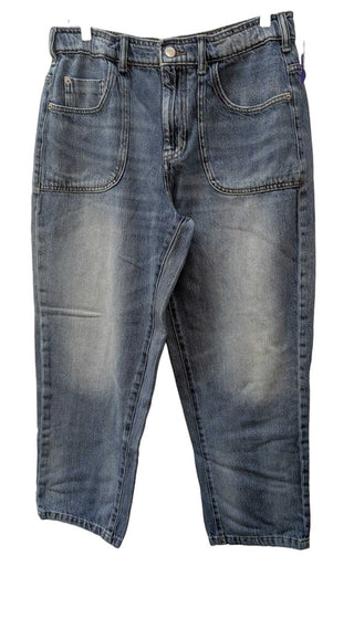 Wide Straight Leg Patch Pockets