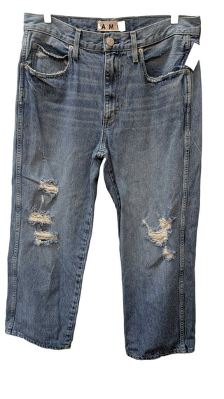Distressed Knee Wide Straight