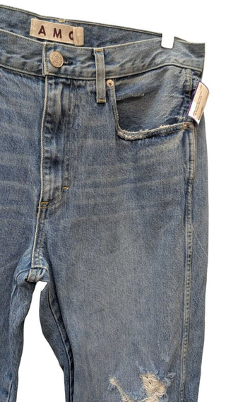 Distressed Knee Wide Straight